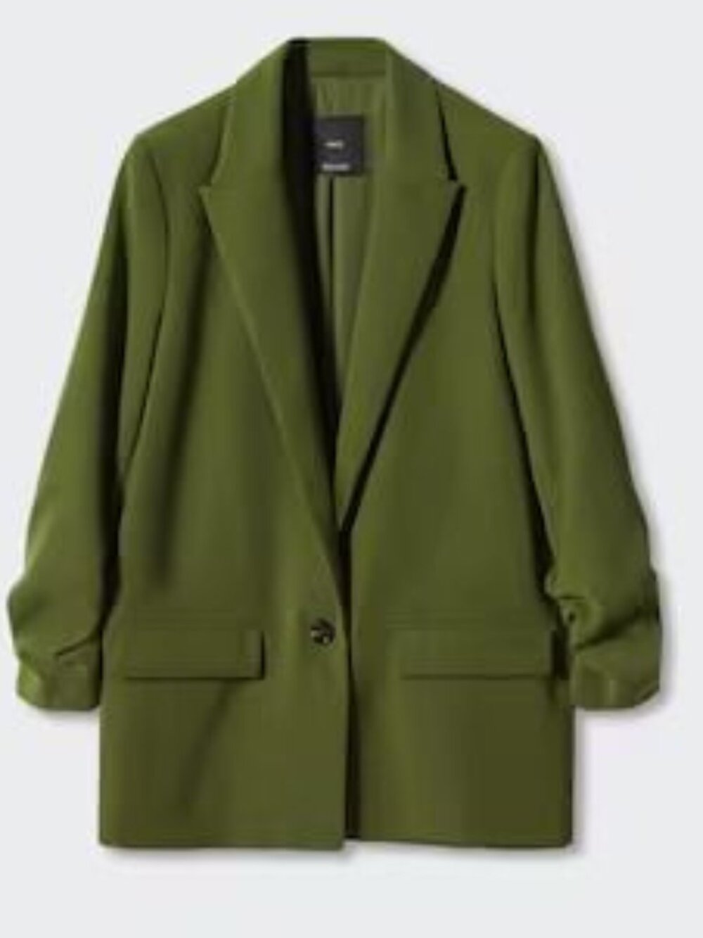 MANGO I NWOT Oversized Flowy Blazer, Green
